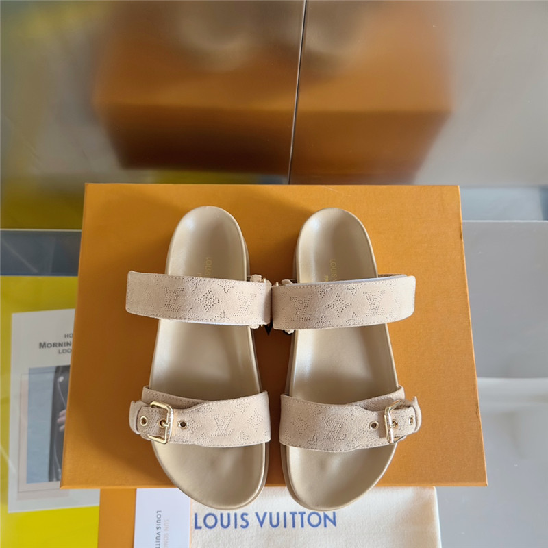 l0vis Vvtt0n bom dia flat comfort mule beige clair