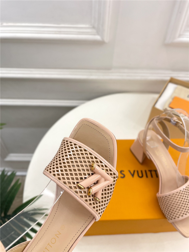 l0vis Vvtt0n shake sandal in beige perforated calf leather