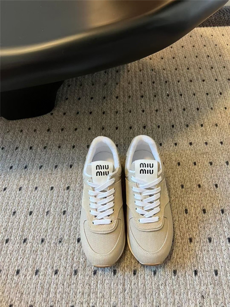 Miu Miu Plume Suede Sneakers