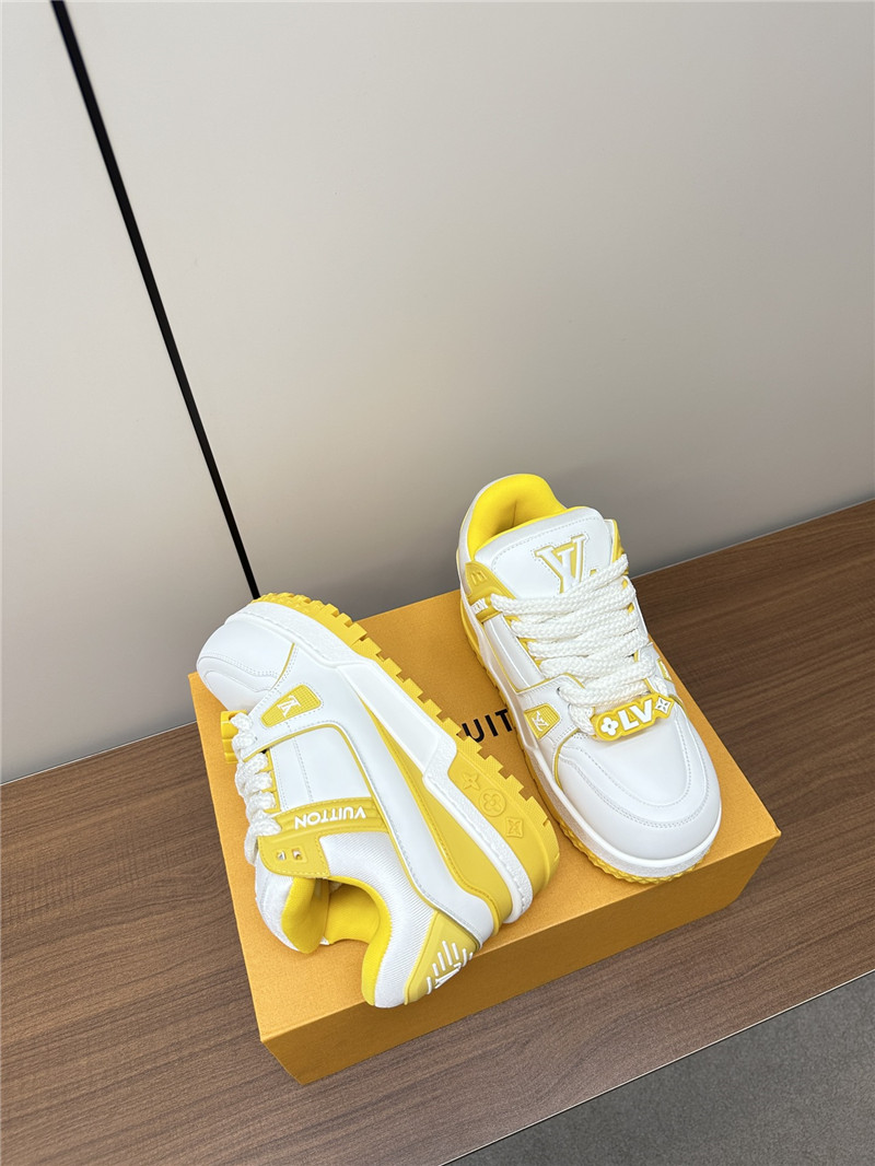 l0vis Vvtt0n lv trainer maxi sneakers white yellow