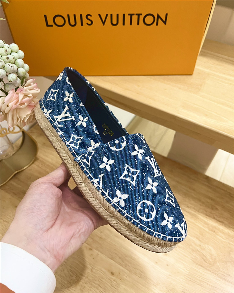 l0vis Vvtt0n bidart espadrilles blue monogram textile