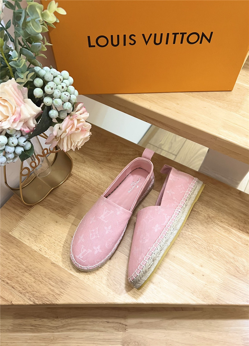 l0vis Vvtt0n bidart espadrilles pink monogram textile