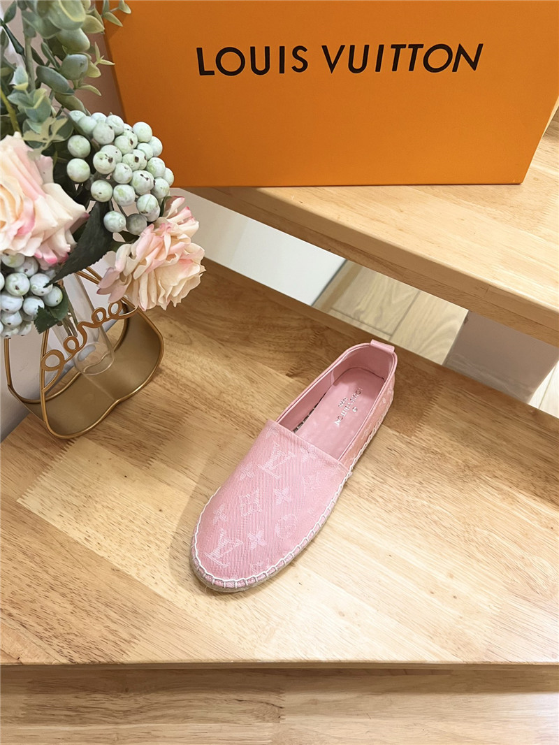 l0vis Vvtt0n bidart espadrilles pink monogram textile