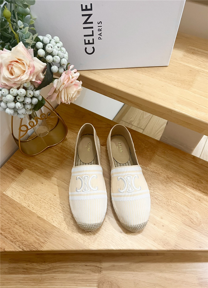 Ce1i*e les espadrilles beige triomphe jacquard canvas