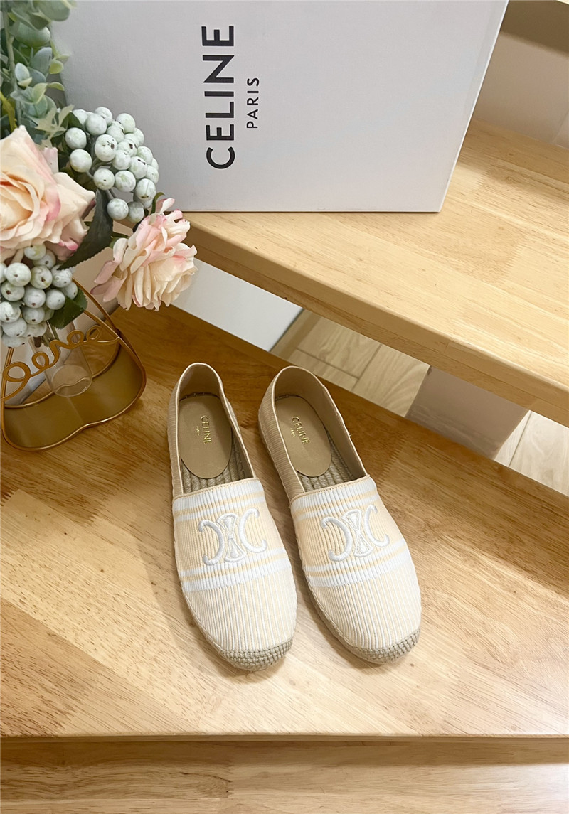 Ce1i*e les espadrilles beige triomphe jacquard canvas