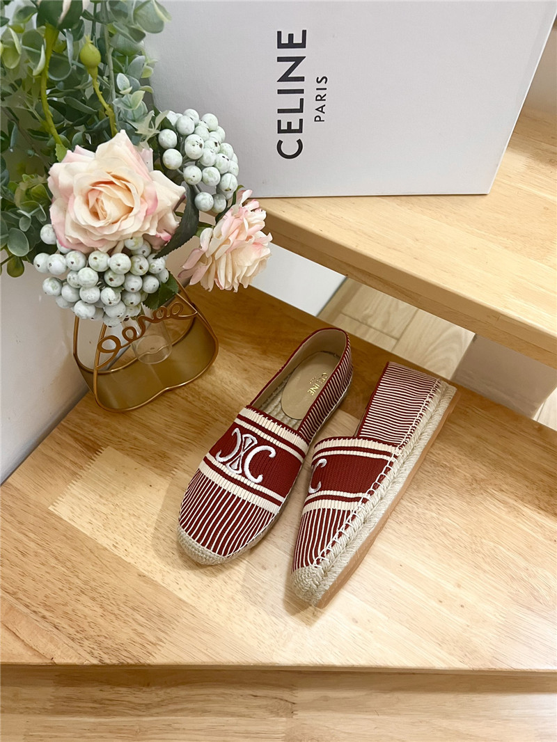 Ce1i*e les espadrilles burgundy triomphe jacquard canvas