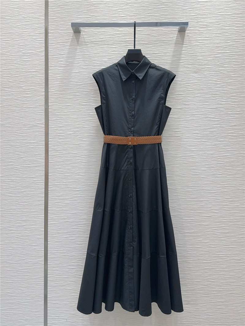 Vanitoo plain sleeveless dress replica d&g clothing