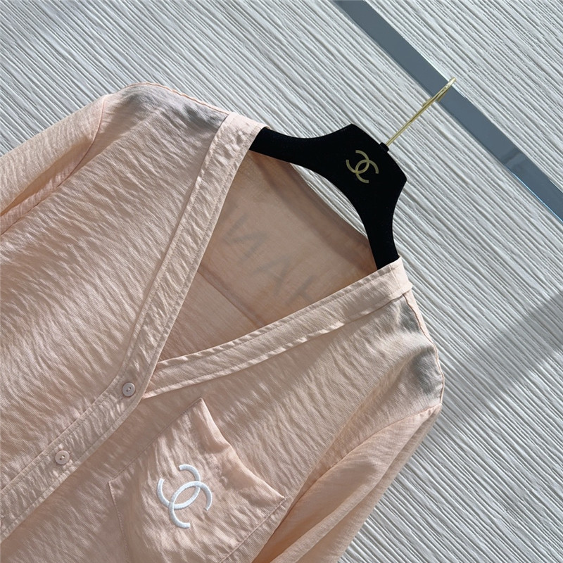 Ch**el shirt + shorts set replica designer clothes