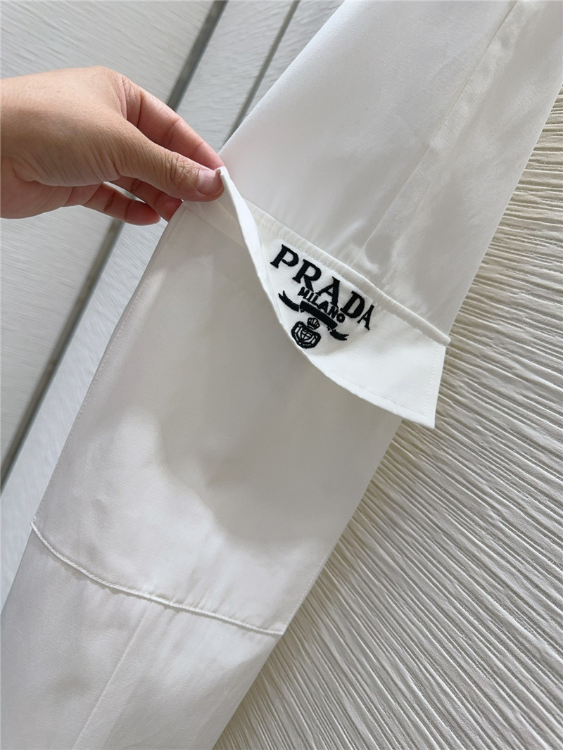 Pra*a casual straight pants cheap replica designer clothes
