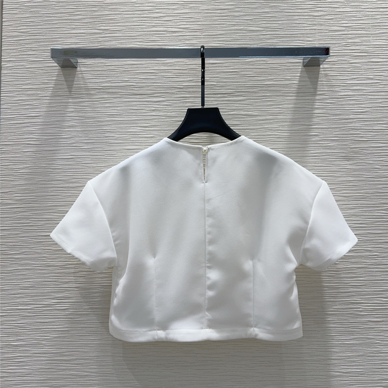 Va1e*ntin0 short-sleeved top + a-line long skirt replica clothing sites