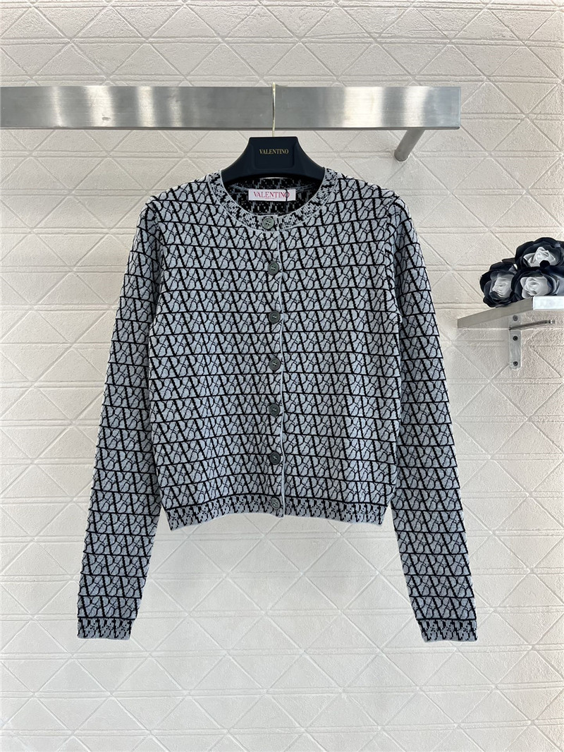Va1e*ntin0 jacquard knit cardigan