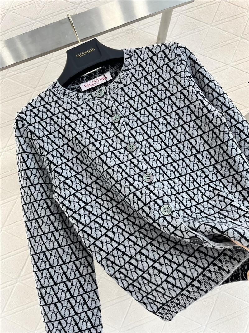 Va1e*ntin0 jacquard knit cardigan