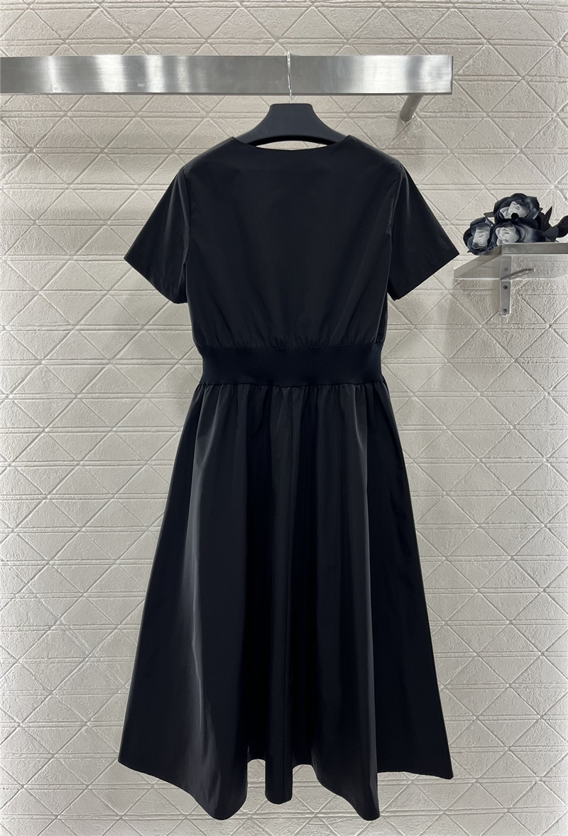 Pra*a zipper short sleeve dress replica clothing sites