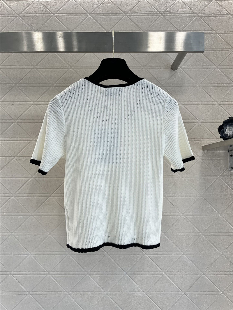 Ch**el crew neck knit short sleeve replica clothing sites
