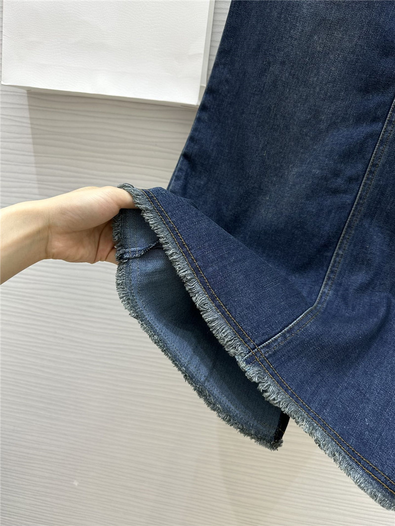 D10r embroidered denim skirt replica d&g clothing
