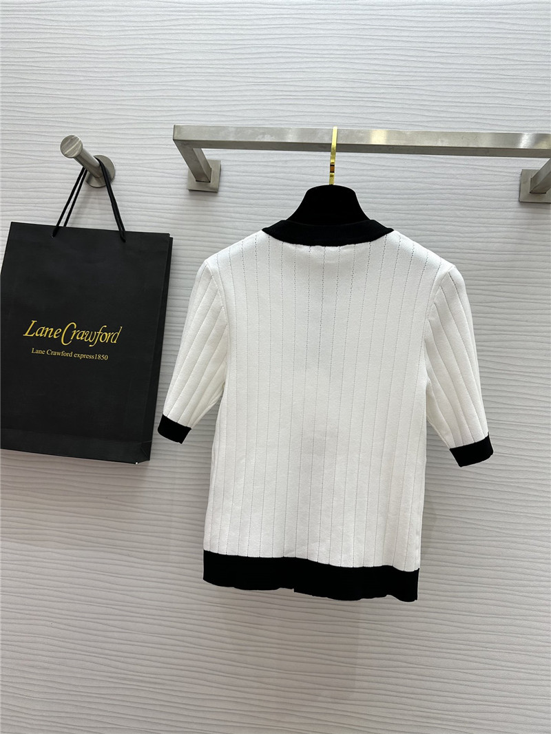 Balmain Short-Sleeve Cropped Cardigan in White