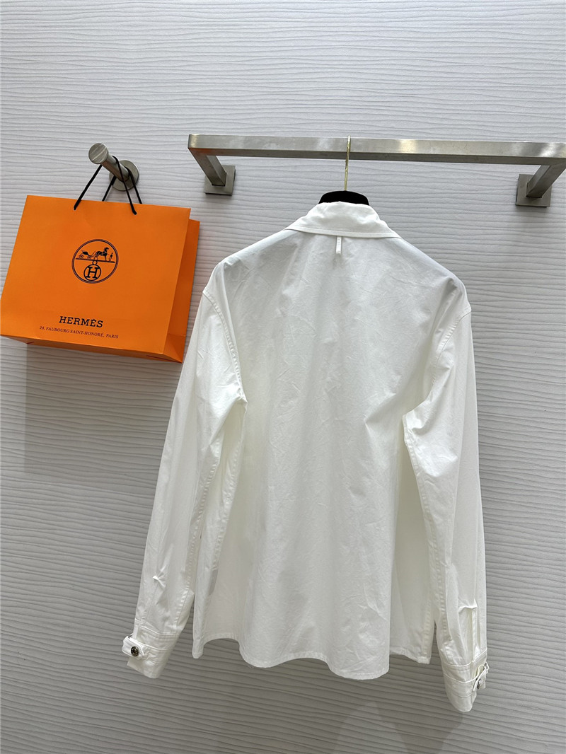 H**me5 long-sleeved shirt with silver buttons replica d&g clothing