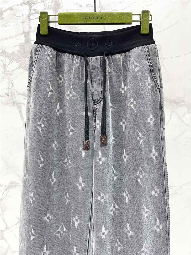 l0vis Vvtt0n lv straight floor-length tencel jeans replica clothes