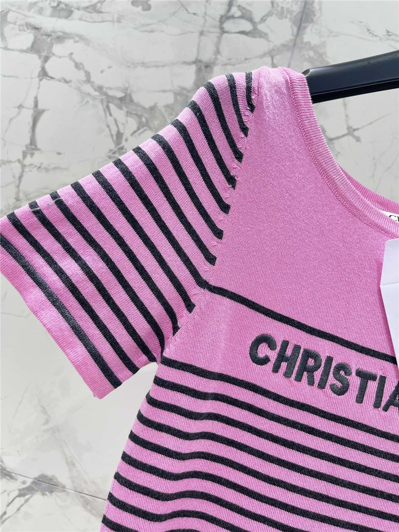 D10r striped knitted short sleeve replica clothing sites