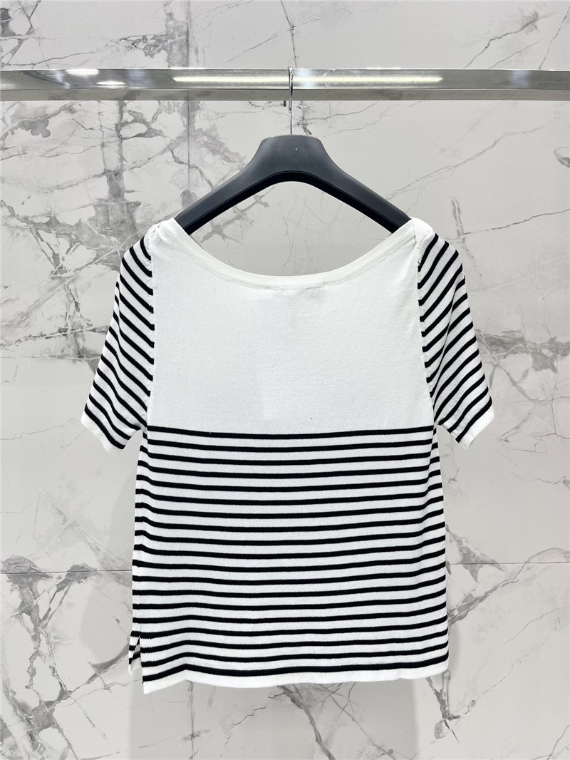 D10r striped knitted short sleeve replica clothing sites