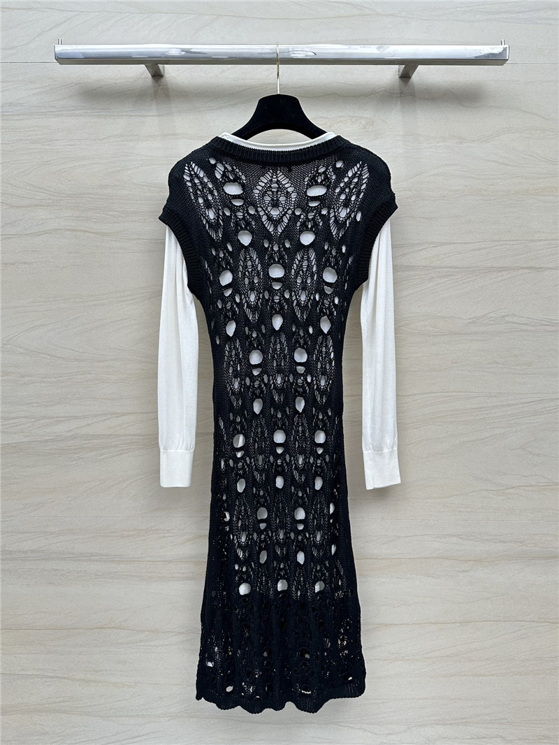 Ch**el hollow knit dress replica d&g clothing