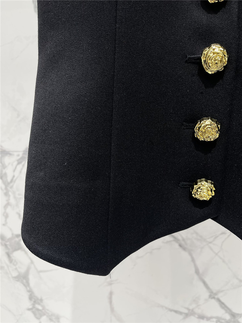 Balmain gold button sleeveless vest replicas clothes