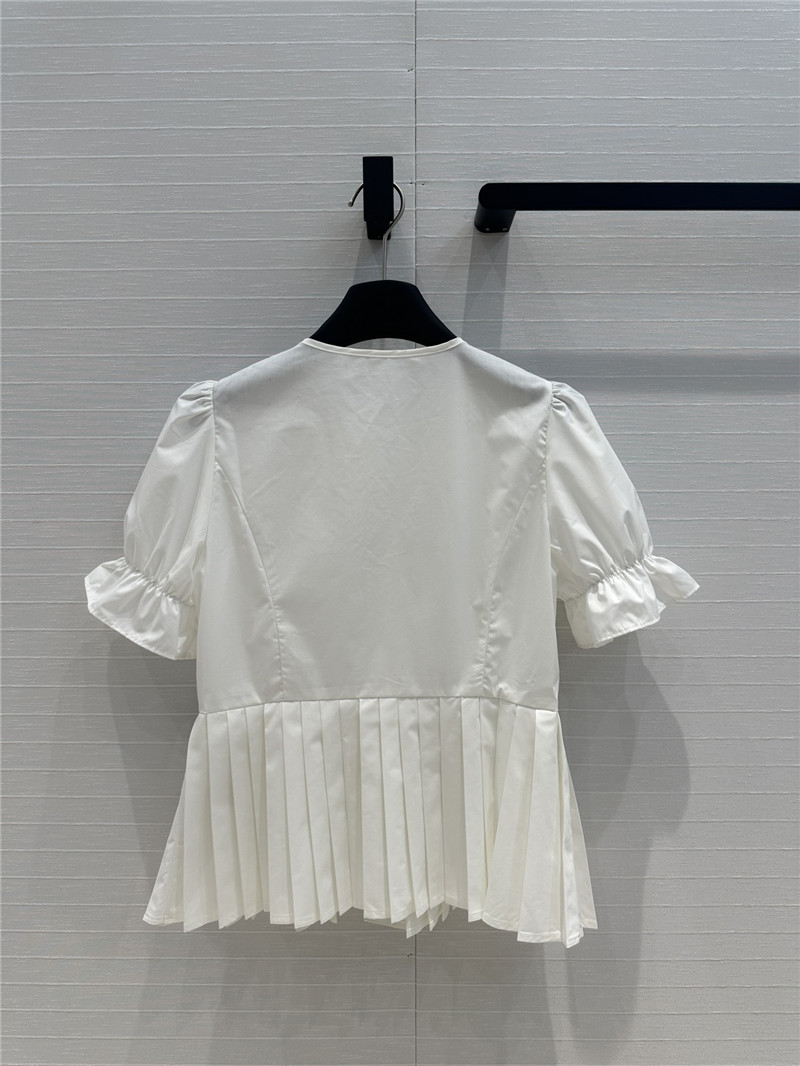 D10r palace style ruffle round collar shirt replica d&g clothing