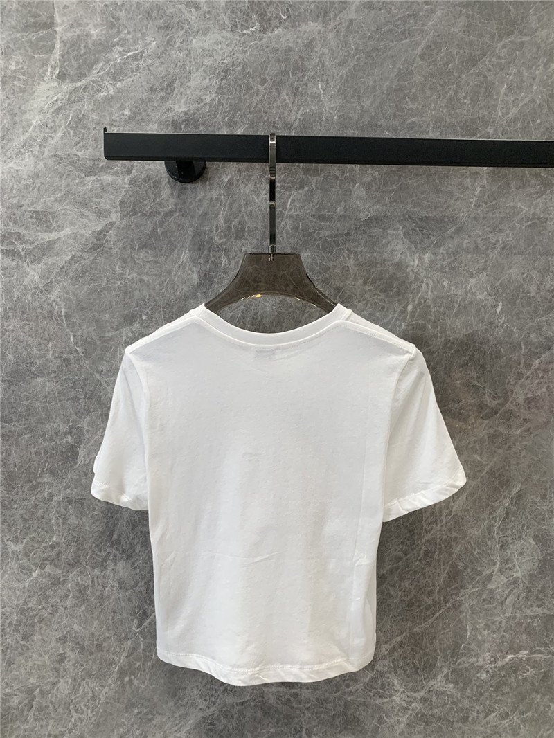 Y51 embroidered cropped t-shirt replica designer clothes