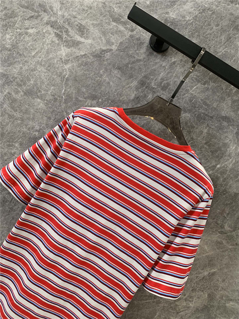 M1um1u logo pocket short sleeve crew neck t-shirt replica clothes