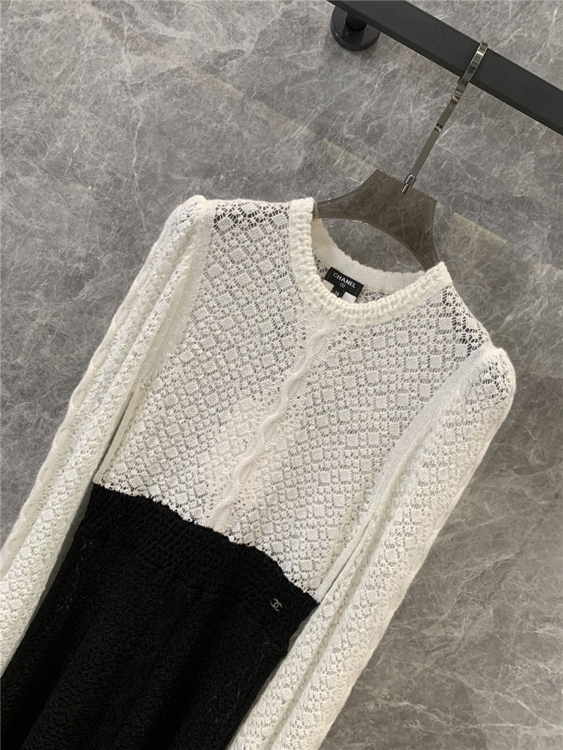 Ch**el hollow cashmere dress replica d&g clothing