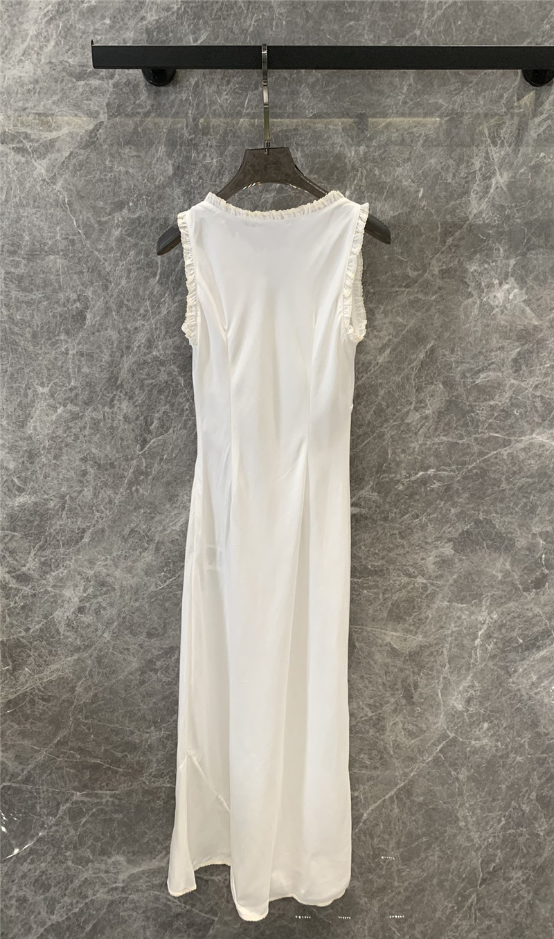 M1um1u cotton and linen lace dress replicas clothes