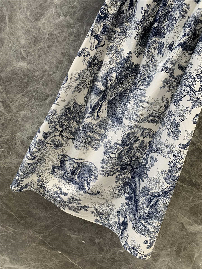 D10r ruffle sleeve floral print dress