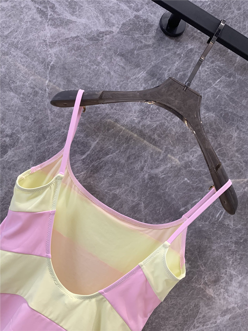 ch**el D1am0nd buckle sling one-piece swimsuit replica clothes