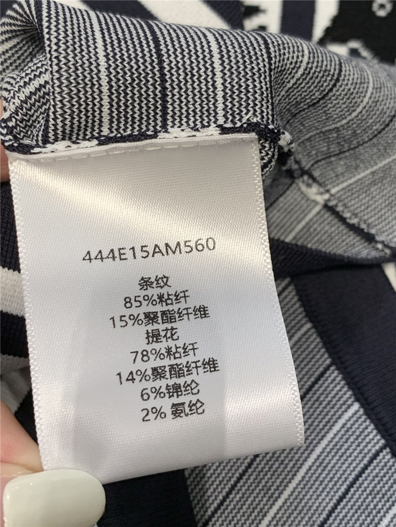 D10r zipper jacquard striped knitted vest replicas clothes