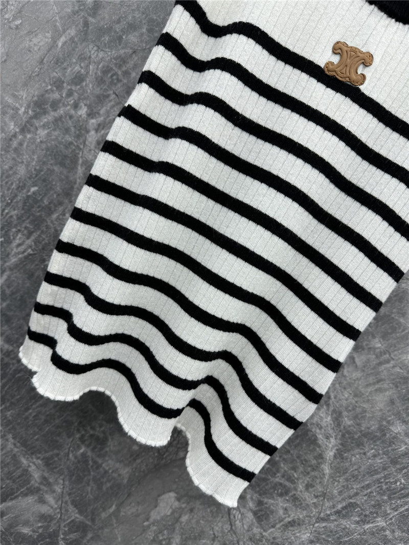 Ce1i*e striped camisole knit vest replica clothes