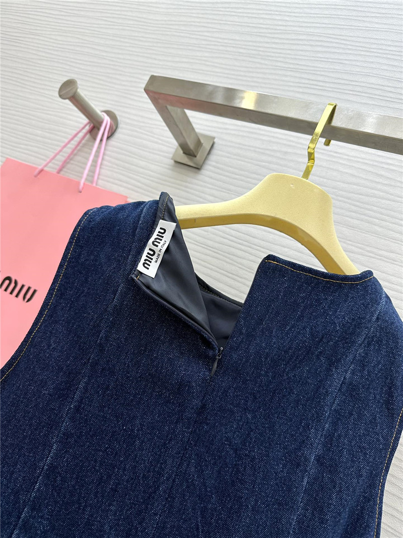 M1um1u denim dress replicas clothes