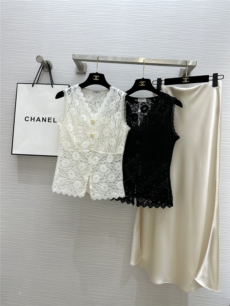 Ch**el hot sale lace vest replica d&g clothing