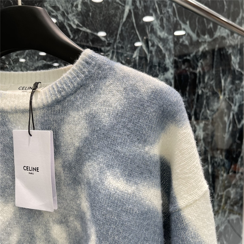 Ce1i*e new tie-dye print pullover sweater replica d&g clothing