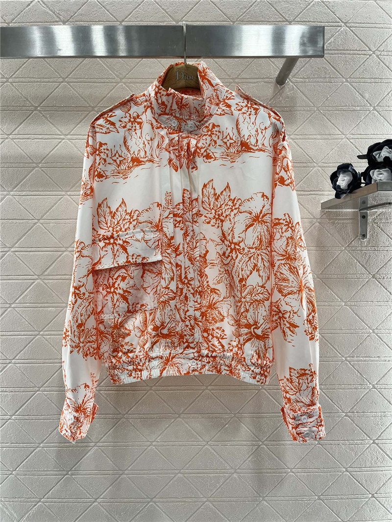 D10r floral print coat jacket replica clothes