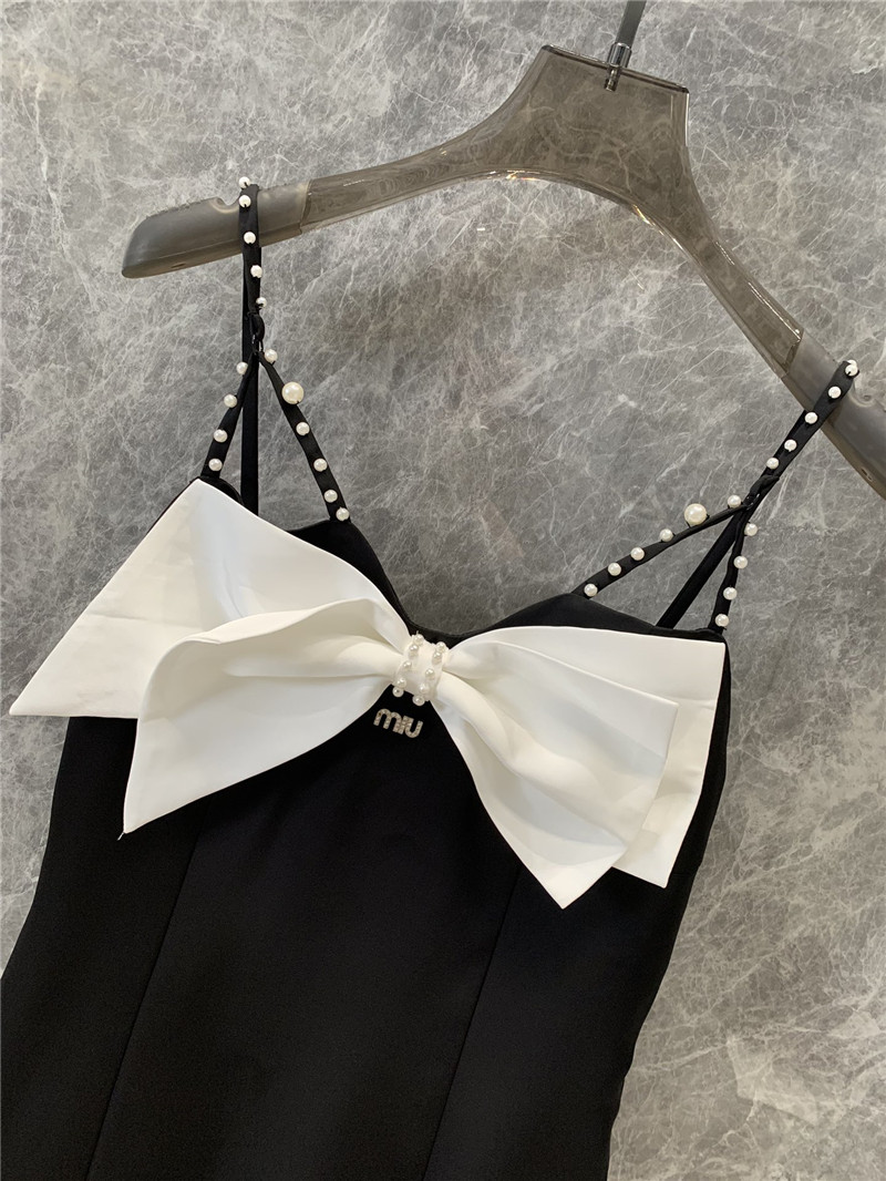 M1um1u new bow suspender dress replica clothing