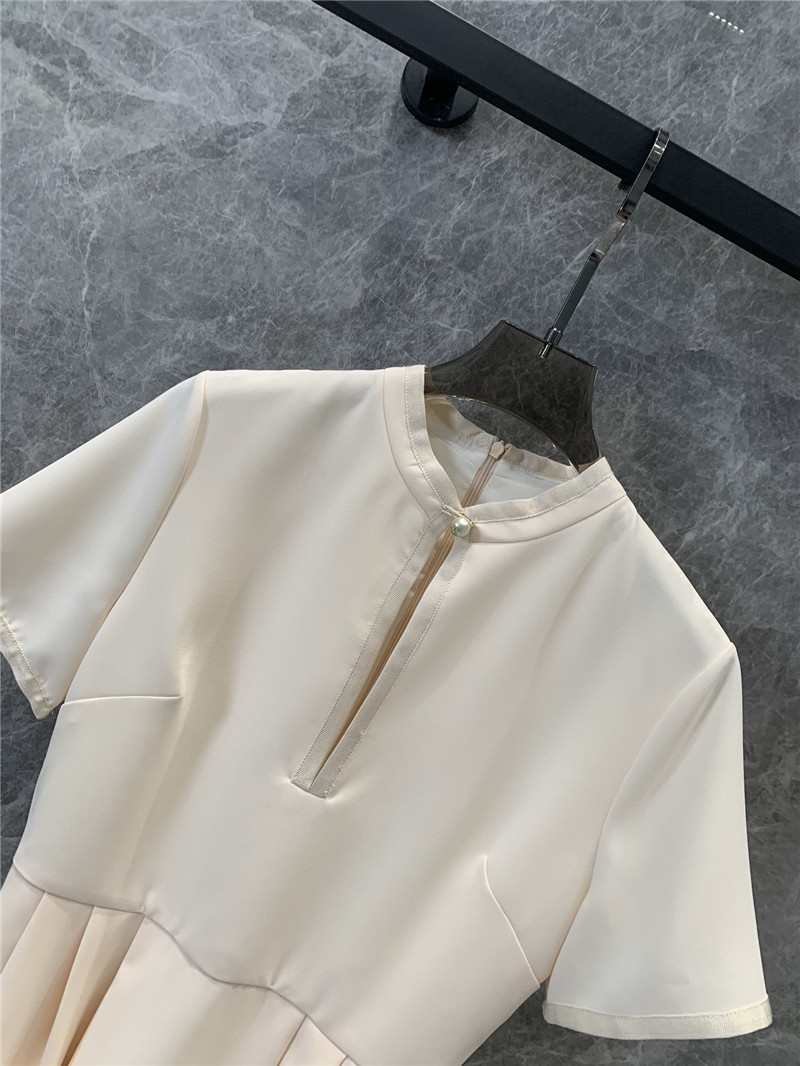D10r pleated waist short sleeve dress replica clothes