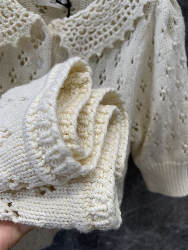 Ce1i*e doll collar hollow knit dress replica d&g clothing