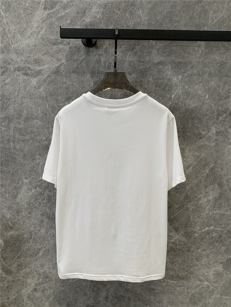 D10r plant print round neck short sleeve t-shirt replica clothing