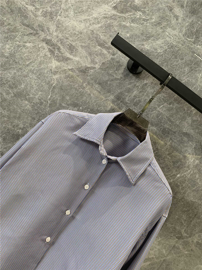 acne studios short striped long-sleeved shirt replica clothes