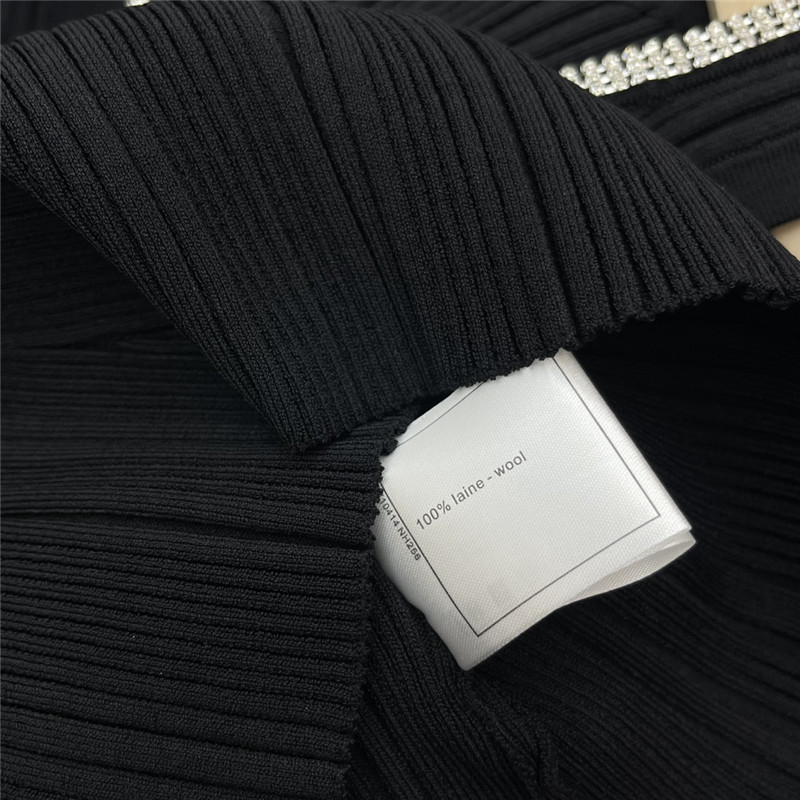 Ch**el u-neck knitted vest replicas clothes