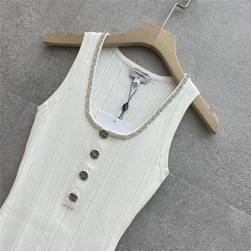 Ch**el u-neck knitted vest replicas clothes