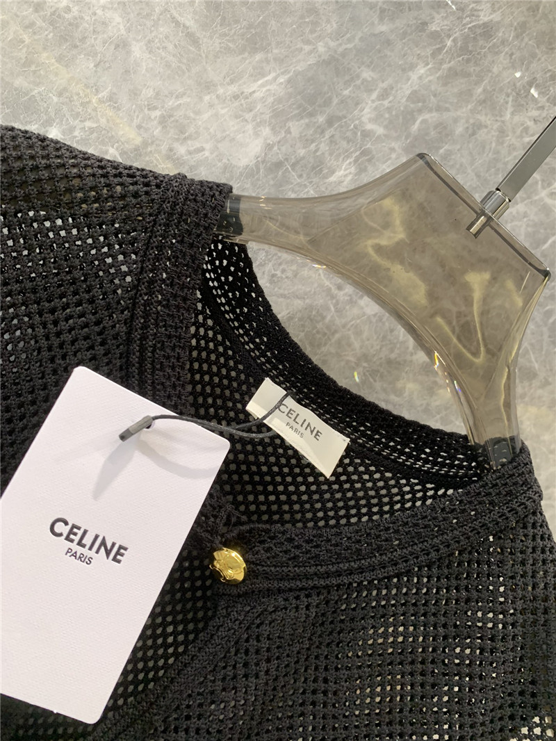 Ce1i*e arc de triomphe hollow knit vest replica clothing sites