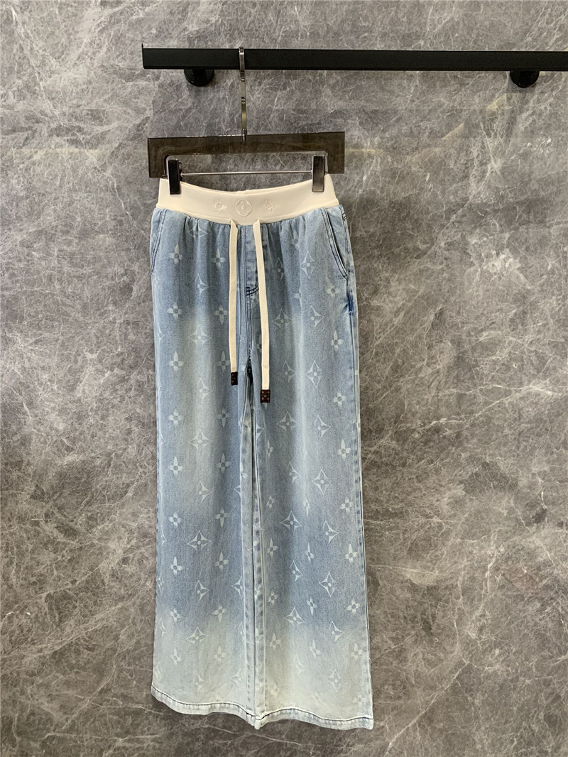 l0vis Vvtt0n lv monogram tencel jeans replica clothing sites