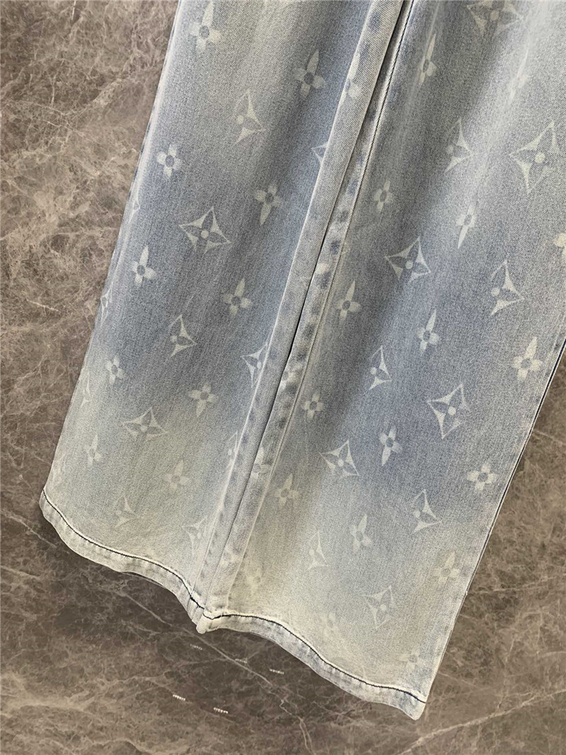 l0vis Vvtt0n lv monogram tencel jeans replica clothing sites