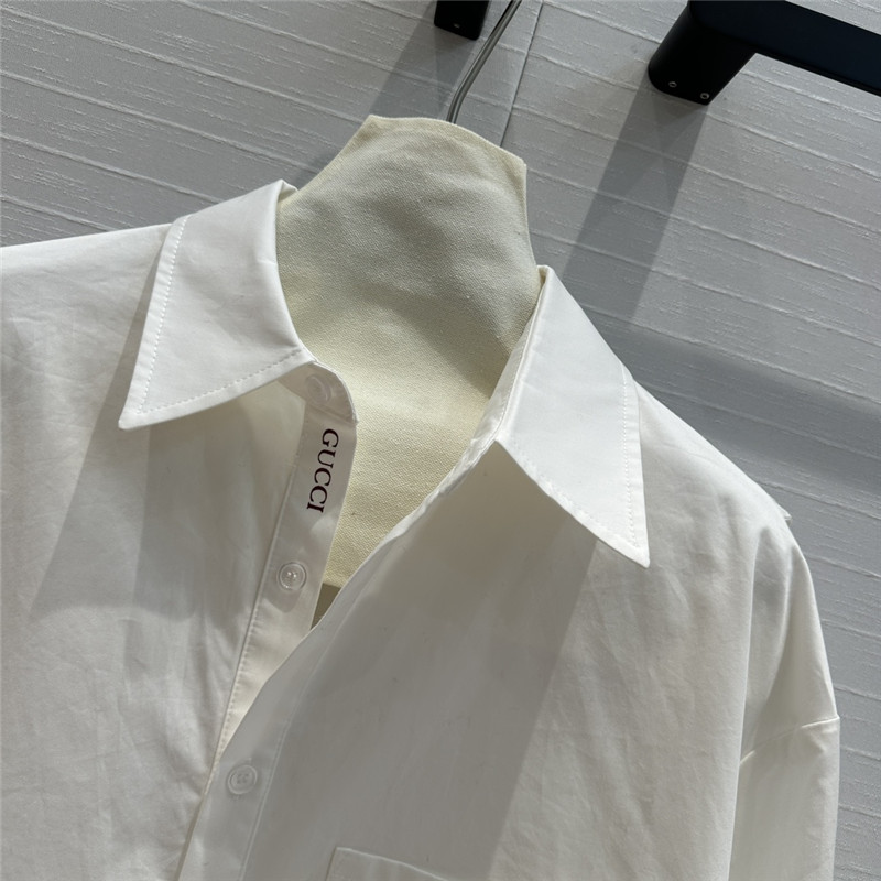 Gvc*1 navy shawl collar shirt replica designer clothes